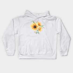 Sunflowers Bouquet Kids Hoodie